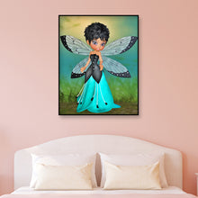 Load image into Gallery viewer, Short Hair Wing Elves 30x40cm(canvas) full round drill diamond painting

