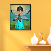 Load image into Gallery viewer, Short Hair Wing Elves 30x40cm(canvas) full round drill diamond painting
