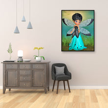 Load image into Gallery viewer, Short Hair Wing Elves 30x40cm(canvas) full round drill diamond painting
