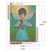 Load image into Gallery viewer, Short Hair Wing Elves 30x40cm(canvas) full round drill diamond painting
