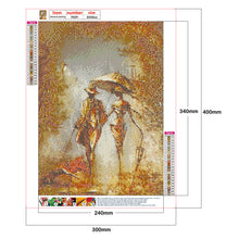 Load image into Gallery viewer, Couple Model 30x40cm(canvas) full round drill diamond painting
