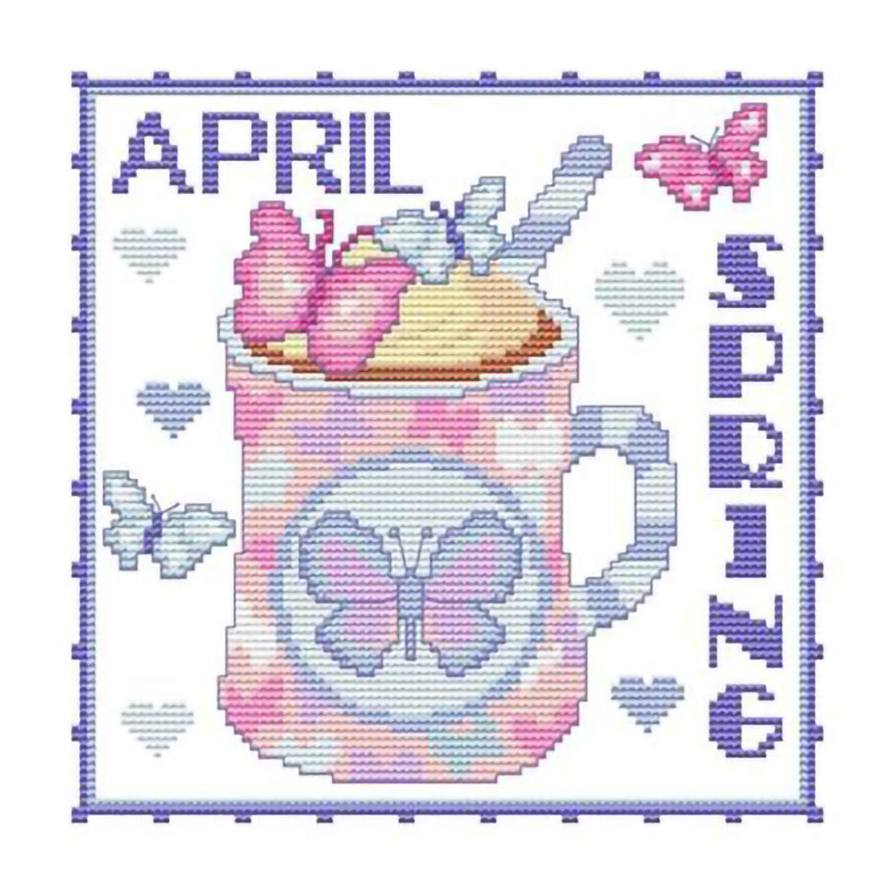 Dessert Cup 40x40cm(canvas) full round drill diamond painting