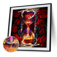 Load image into Gallery viewer, Love Hourglass Rose 40x40cm(canvas) full round drill diamond painting
