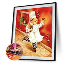 Load image into Gallery viewer, Chef Cartoon 30x40cm(canvas) full round drill diamond painting
