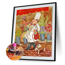 Load image into Gallery viewer, Chef Cartoon 30x40cm(canvas) full round drill diamond painting
