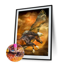 Load image into Gallery viewer, Eagle Horse 35x45cm(canvas) full round drill diamond painting
