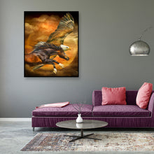 Load image into Gallery viewer, Eagle Horse 35x45cm(canvas) full round drill diamond painting
