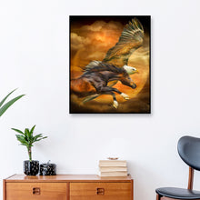 Load image into Gallery viewer, Eagle Horse 35x45cm(canvas) full round drill diamond painting
