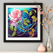 Load image into Gallery viewer, Chinese Rose Flower 30x30cm(canvas) full round drill diamond painting
