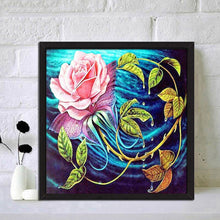 Load image into Gallery viewer, Chinese Rose Flower 30x30cm(canvas) full round drill diamond painting
