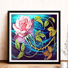 Load image into Gallery viewer, Chinese Rose Flower 30x30cm(canvas) full round drill diamond painting
