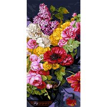 Load image into Gallery viewer, Flowers 40x80cm(canvas) full round drill diamond painting
