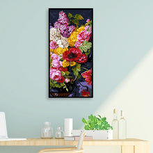 Load image into Gallery viewer, Flowers 40x80cm(canvas) full round drill diamond painting
