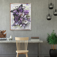 Load image into Gallery viewer, Two Butterflies 30x40cm(canvas) full round drill diamond painting

