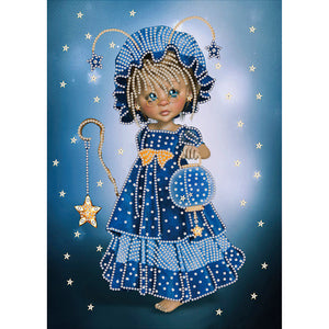 Girl Elf Sprite 30x40cm(canvas) partial special shaped drill diamond painting