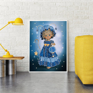 Girl Elf Sprite 30x40cm(canvas) partial special shaped drill diamond painting