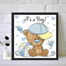 Load image into Gallery viewer, Cartoon Bear 30x30cm(canvas) full round drill diamond painting
