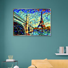 Load image into Gallery viewer, Under Iron Bridge Landscape 40x30cm(canvas) full round drill diamond painting
