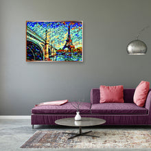 Load image into Gallery viewer, Under Iron Bridge Landscape 40x30cm(canvas) full round drill diamond painting
