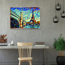 Load image into Gallery viewer, Under Iron Bridge Landscape 40x30cm(canvas) full round drill diamond painting
