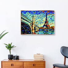 Load image into Gallery viewer, Under Iron Bridge Landscape 40x30cm(canvas) full round drill diamond painting
