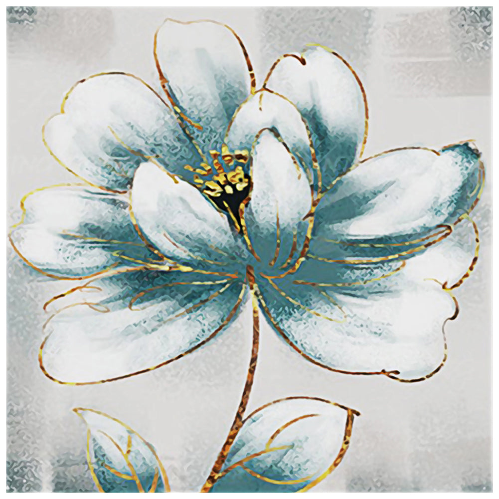 Lotus 30x30cm(canvas) full round drill diamond painting