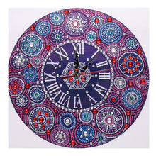 Load image into Gallery viewer, DIY Rhinestone Clock Part Drill Special Shaped Diamond Mosaic Painting Kit
