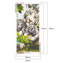 Load image into Gallery viewer, Tiger 40x80cm(canvas) full round drill diamond painting
