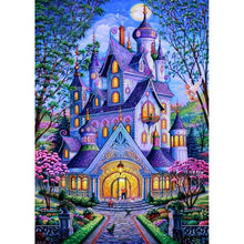 Load image into Gallery viewer, Purple Castle Villa 30x40cm(canvas) full round drill diamond painting
