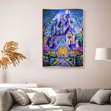 Load image into Gallery viewer, Purple Castle Villa 30x40cm(canvas) full round drill diamond painting
