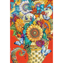 Load image into Gallery viewer, Sunflower Bouquet 30x40cm(canvas) full round drill diamond painting
