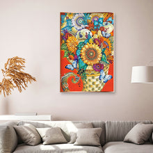 Load image into Gallery viewer, Sunflower Bouquet 30x40cm(canvas) full round drill diamond painting
