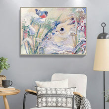 Load image into Gallery viewer, Rabbit Bunny 40x30cm(canvas) partial special shaped drill diamond painting
