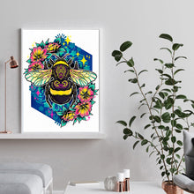 Load image into Gallery viewer, Bee Fish Flower 30x40cm(canvas) partial special shaped drill diamond painting
