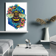 Load image into Gallery viewer, Bee Fish Flower 30x40cm(canvas) partial special shaped drill diamond painting
