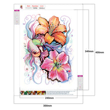 Load image into Gallery viewer, Bee Fish Flower 30x40cm(canvas) partial special shaped drill diamond painting
