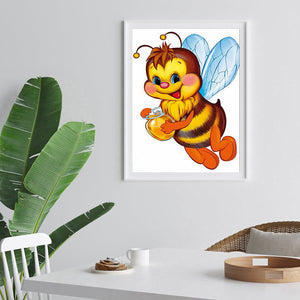 Bee 30x40cm(canvas) full round Drill diamond painting