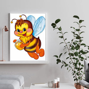 Bee 30x40cm(canvas) full round Drill diamond painting