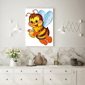 Bee 30x40cm(canvas) full round Drill diamond painting