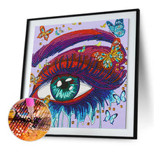 Load image into Gallery viewer, Color Eye 30x30cm(canvas) partial special shaped drill diamond painting
