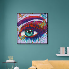 Load image into Gallery viewer, Color Eye 30x30cm(canvas) partial special shaped drill diamond painting
