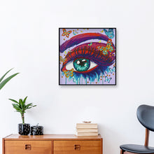 Load image into Gallery viewer, Color Eye 30x30cm(canvas) partial special shaped drill diamond painting
