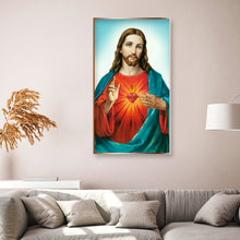 Load image into Gallery viewer, Jesus 40x70cm(canvas) full round drill diamond painting
