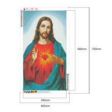 Load image into Gallery viewer, Jesus 40x70cm(canvas) full round drill diamond painting
