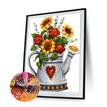 Load image into Gallery viewer, Sunflower Spray 30x40cm(canvas) full round drill diamond painting
