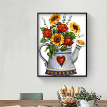 Load image into Gallery viewer, Sunflower Spray 30x40cm(canvas) full round drill diamond painting
