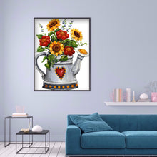 Load image into Gallery viewer, Sunflower Spray 30x40cm(canvas) full round drill diamond painting
