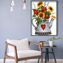 Load image into Gallery viewer, Sunflower Spray 30x40cm(canvas) full round drill diamond painting
