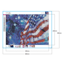 Load image into Gallery viewer, Festival Independence Day 40x30cm(canvas) full round Drill diamond painting
