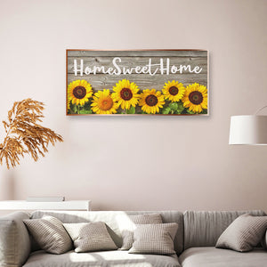 Sunflower 85x40cm(canvas) full round drill diamond painting